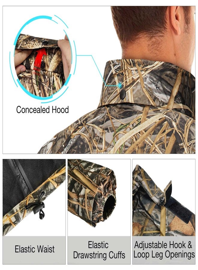 TIDEWE Rain Suit, Waterproof Breathable Lightweight Rainwear (Next Camo Evos Size M) - Image 5